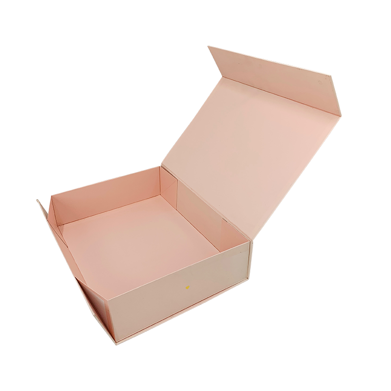 розовая элегантная бумажная подарочная коробка может складывать стиль заказной коробки одежды