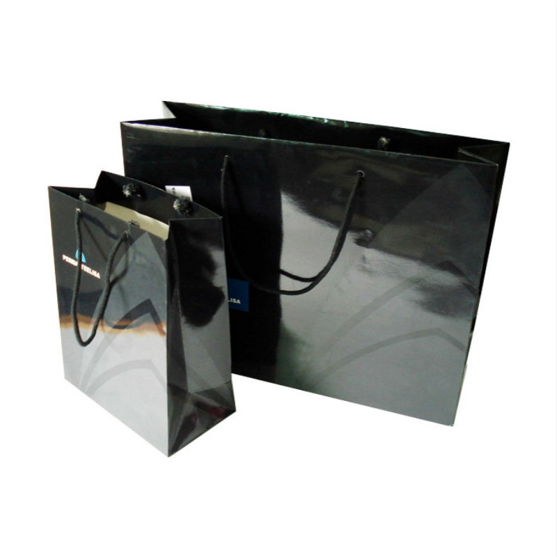 Розничные сумки Сумки для покупок с черным принтом для классических брюк